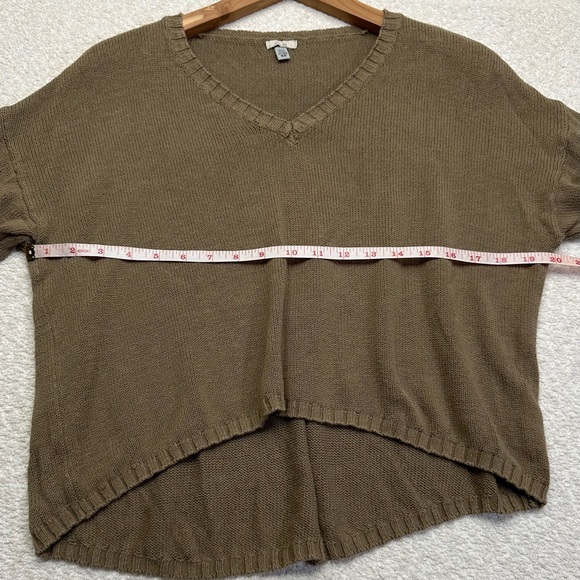 Ecote Women’s V-Neck Sweater 3/4 Sleeve Size XS - Picture 3 of 8